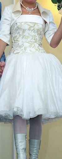 свадебное платье длинна по колено